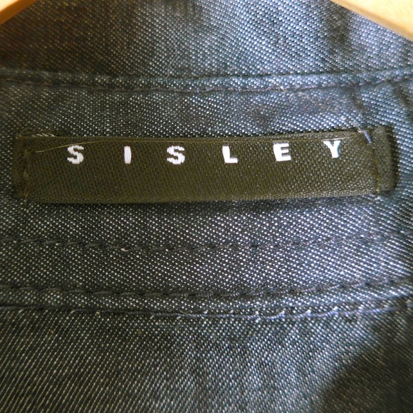 Sisley Women XS Cotton Denim Blouse - Picture 5 of 16